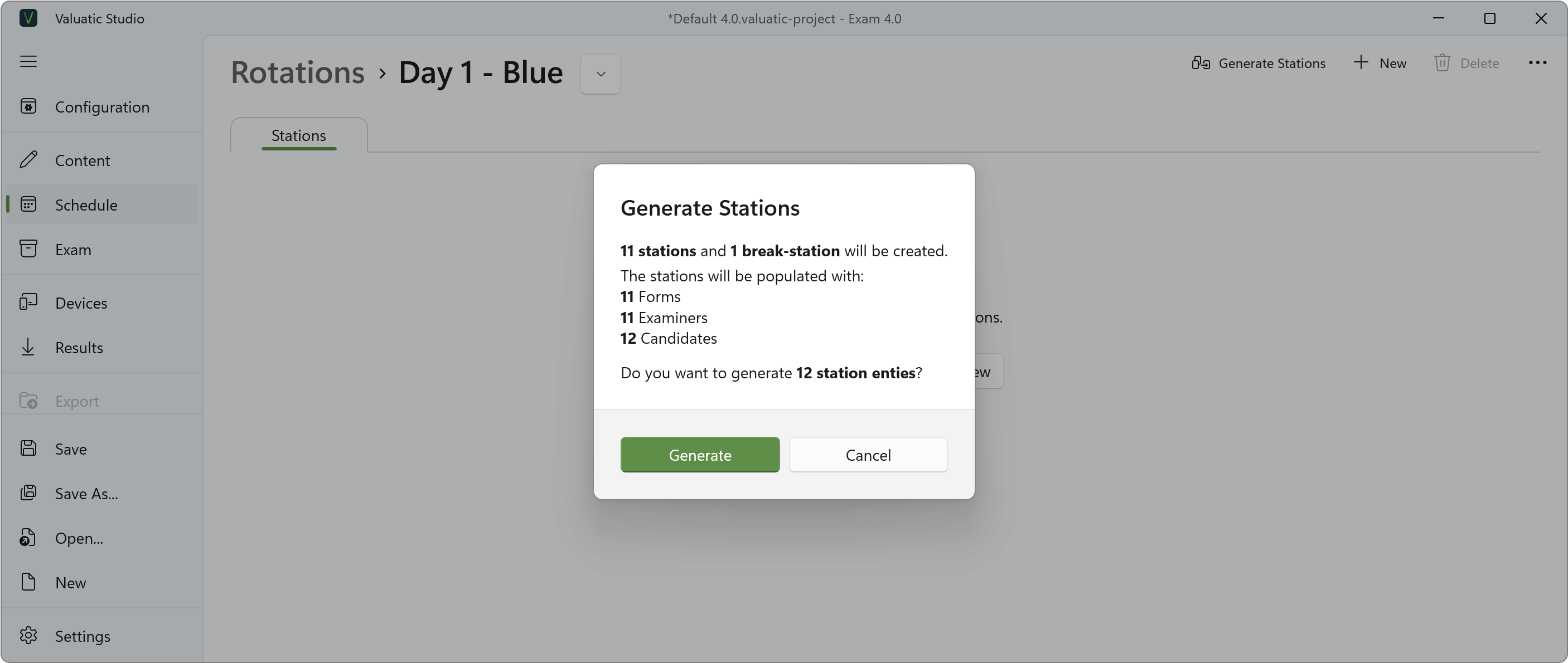 Generate Stations